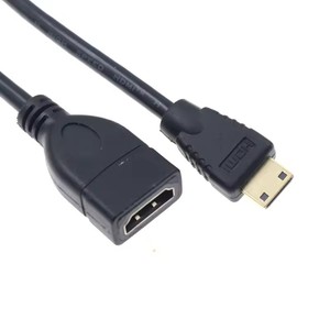 1080P Mini <strong>HDMI</strong>-compatible <strong>to</strong> HDTV Cable Male <strong>to</strong> Female 90 degree Right Angled Converter <strong>Adapter</strong> M-F Extension <strong>Adapter</strong> Connector - Product Image 6