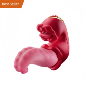 เครื่องสั่นแบบ4 in 1ที่สั่นลิ้นสั่นสั่นบริเวณปากสั่นบริเวณปุ่มดูดของเล่นทางเพศสำหรับผู้ใหญ่ - Product Image 1