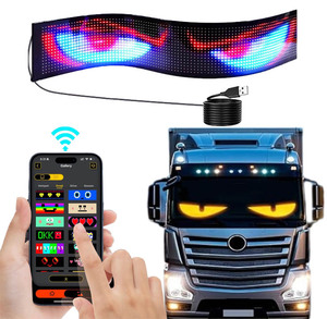 Gli occhi del finestrino del camion hanno condotto la tavola a scorrimento incandescente gli occhi lampeggianti messaggi programmabili schermo flessibile a Led pannello a Led - Product Image 1