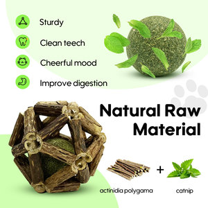 Hierba gatera comprimida y Bell Inside Naturals de Mini Cat Toys Balls - Product Image 2