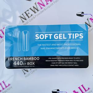 Nails <strong>Tips</strong> Wholesale <strong>8</strong> Different Styles Natural Transparent 440pcs Nails Full Cover Fingers <strong>Tips</strong> ABS Artificial Soft Gel <strong>Tips</strong> - Product Image 2