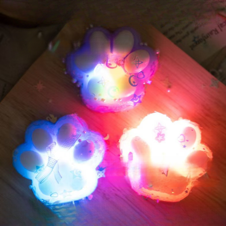 PATTES de chat clignotantes et colorées