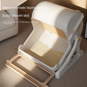 Hellende Hoek Anti-Splash Kattenbak-Semi-Automatische Zandcollectie Xl Geschikt Voor Perzische Katten - Product Image 2