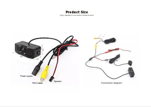 Alarm <strong>3</strong> in 1 HD 1080P Video Parking <strong>Sensor</strong> Car <strong>Reverse</strong> Backup Rear View Camera with <strong>2</strong> Radar Detector <strong>Sensors</strong> Car <strong>Reverse</strong> Camera - Product Image 5