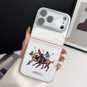 מועדון אבירים עור מגנטי מחשב נייד מקרה טלפון נייד Iphone 17 אוויר 16 אוויר מקסימום עדשות זכוכית מותג פולו פו העליון בחזרה tpu - Product Image 4