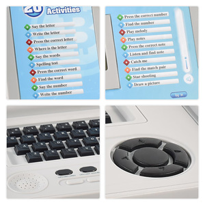 Aidisheng 20 Función Simulación Niños Idioma Inglés Educación Temprana Portátil Juguete Niños Computadora Juguete Con Pantalla Led