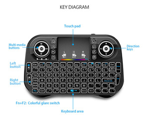 Backlit I10 Wireless Mini <strong>Keyboard</strong> 2.4Ghz Smart Remote <strong>Control</strong> for <strong>Android</strong> TV Box I10 Backlight Air Mouse - Product Image 2