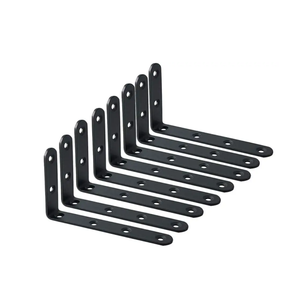 Nhà máy tùy chỉnh màu đen thép không gỉ Kệ <span class=keywords><strong>Bracket</strong></span> Doanh góc bên phải vào cua chân đế <span class=keywords><strong>L</strong></span> hình dạng <span class=keywords><strong>Heavy</strong></span> <span class=keywords><strong>Duty</strong></span> kim loại khung góc - Product Image 1
