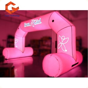 Thể Thao Ngoài Trời Racing Arch LED Chiếu Sáng Inflatables Arch Bắt Đầu Kết Thúc Dòng Inflatable Entrance Đối Với Sự Kiện - Product Image 1