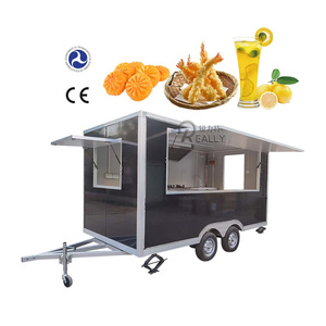 Fully Equipped Food Cart Customized Mobile Food Trailer Concession Outdoor Ice Cream Vending Van