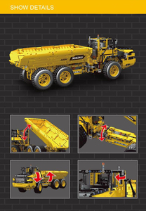 รถดัมพ์1930ชิ้นจำลอง ABS แอปการศึกษาชุดของเล่นโมเดลการสร้างบล็อค - Product Image 4