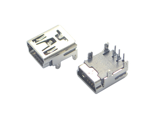 迷你5针母USB b型插座90度水平DIP PCB USB连接器 - Product Image 2