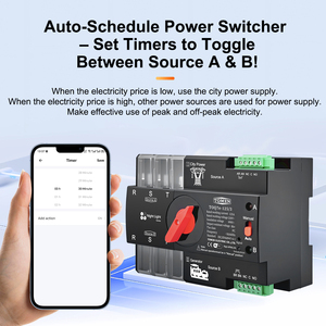 TOMZN Din Rail eWelink WIFI smart ATS timer 230V Dual Power Automatic Transfer Selector <strong>Switch</strong> Uninterrupted 3P 63A 100A <strong>125A</strong> - Product Image 4