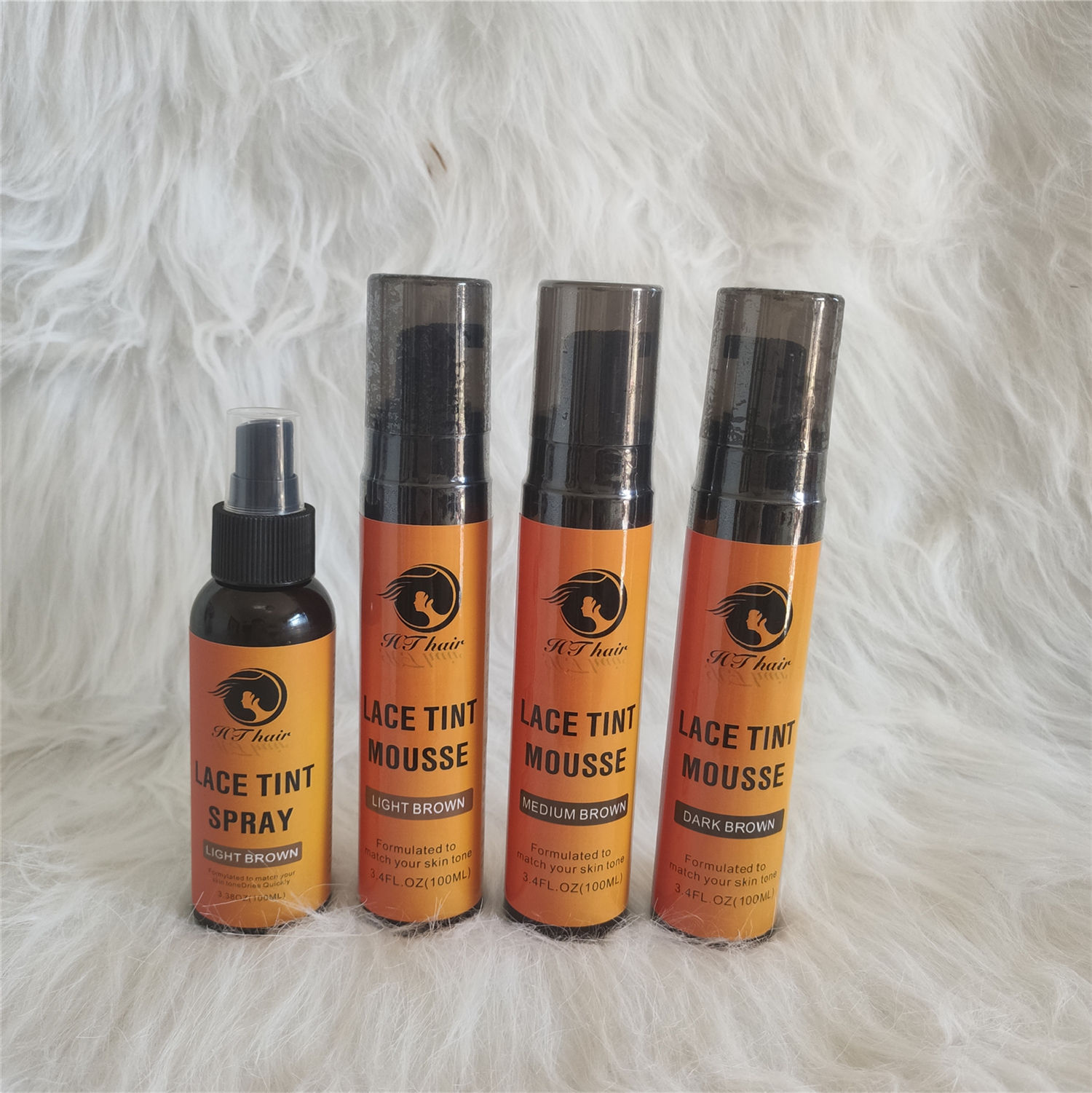 Spray/mousse teinte dentelle