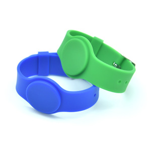 Waterproof Adjustable Id Bracelet RFID Silicone Wristband 13.56MHz Full Color Customized QR <strong>Code</strong> for Access Control System - Product Image 3