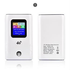 Xách Tay Thiết Bị Wifi 4G Không Giới Hạn Sim Dữ Liệu <span class=keywords><strong>Hotspot</strong></span> Không Dây Modem LTE Pocket Wifi Router Với Ngân Hàng Điện - Product Image 1