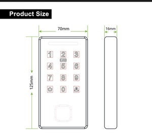 Controllo accessi porta EBKN Smart Tuya Oled Access Controller - Product Image 6