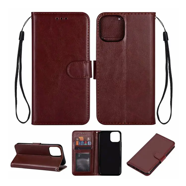 Trending Flip Card Holder Cover PU Leather Wallet Phone Case For iPhone 12 13 14 Pro Max