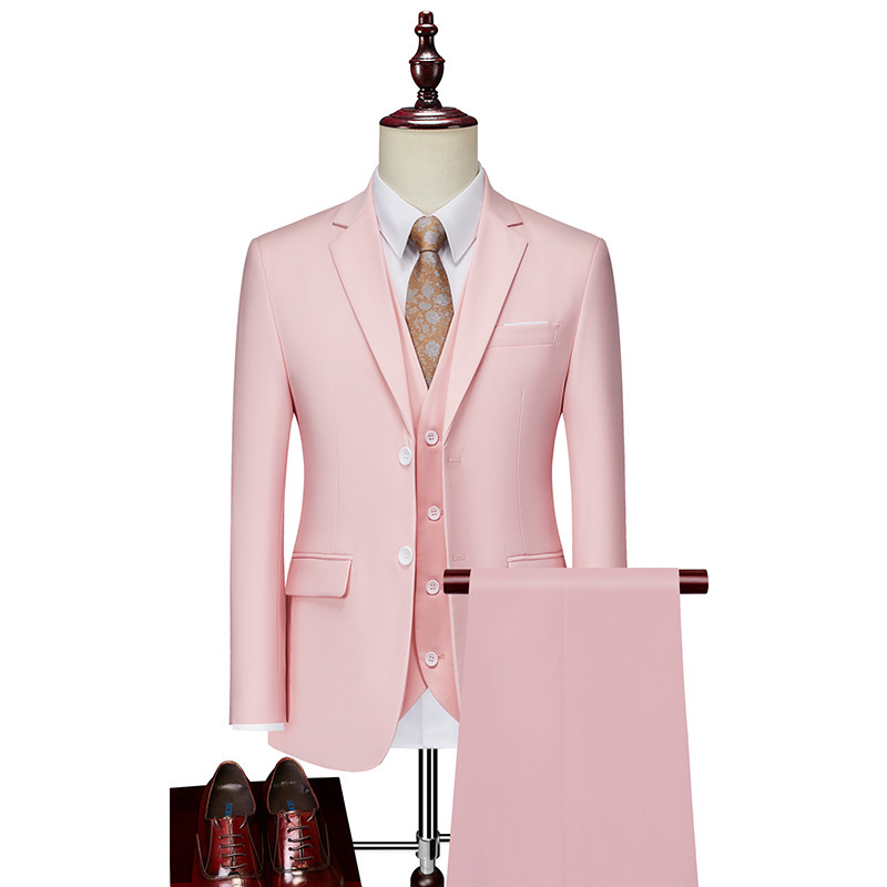 Bouton rose et blanc