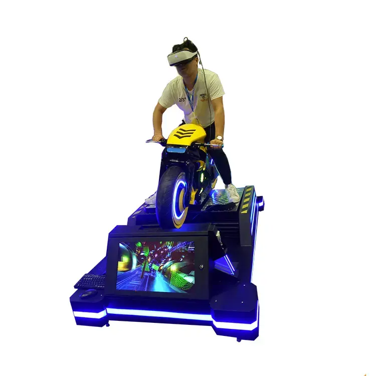 Thực tế ảo 9D VR trò chơi máy Đồng tiền hoạt động trò chơi VR đua xe gắn máy cho công viên giải trí