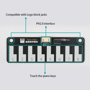 Touch Piano <strong>Sensor</strong> Board <strong>Capacitive</strong> Touch Module with PH2.0 Terminal, Compatible with LEGO, <strong>Arduino</strong>, DIY Electronic Projects