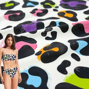 Tốt 4 Cách Căng Bơi 84% <span class=keywords><strong>Polyester</strong></span> 16% Spandex Đan 200gsm Tùy Chỉnh Kỹ Thuật Số In Đồ Bơi Vải Cho Áo Tắm Áo Ngực - Product Image 1