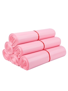 Thân thiện với môi tùy chỉnh kích thước màu hồng Poly Túi bưu phẩm 100 cái mỗi với in xử lý bề mặt Express mail chuyển phát nhanh mail bao bì - Product Image 3