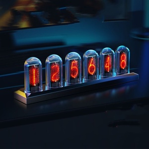 Ipstube Glow Tube Reloj Clima Computadora Monitor RGB Escritorio Álbum electrónico Proyector Pantalla de cristal