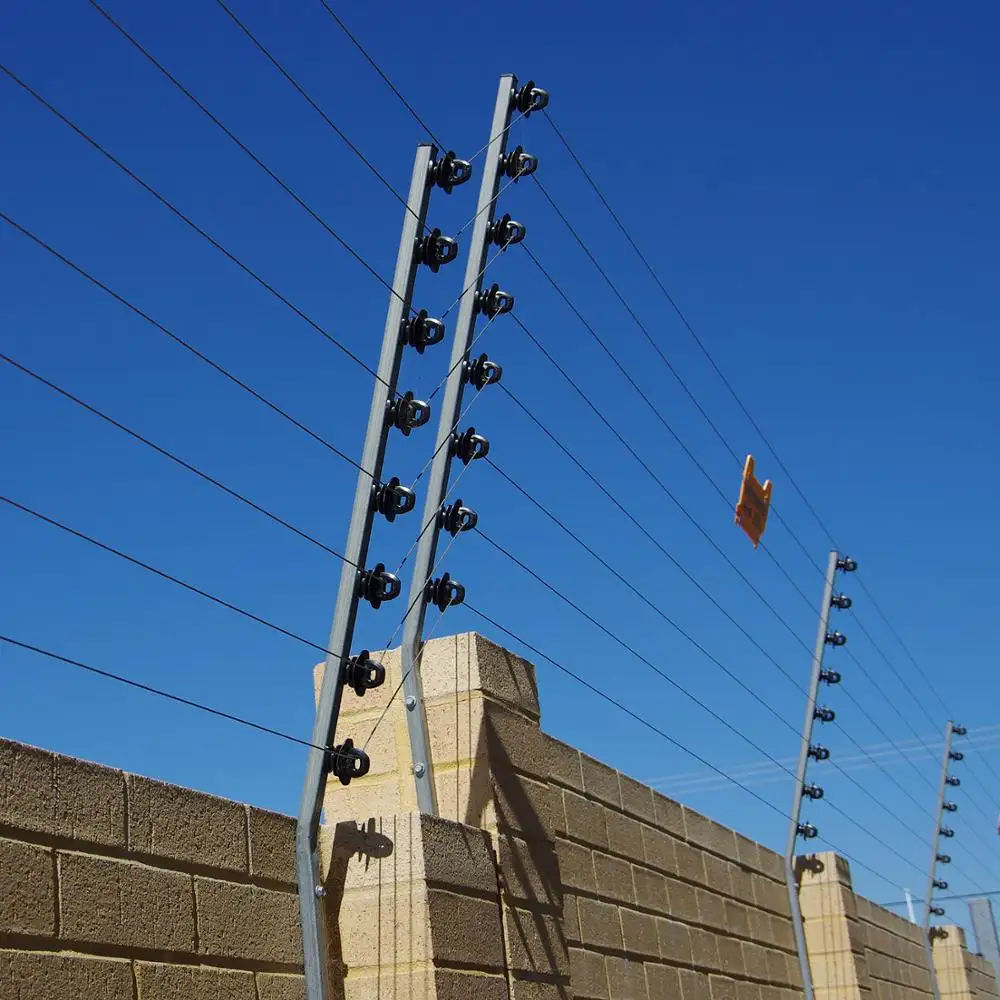 Sécurité de périmètre, clôture électrique de sécurité de jardin à la maison, électrificateur électrique de clôture d'alarme de gsm d'impulsion