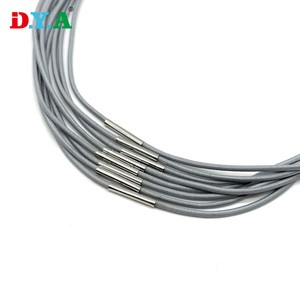 Wholesale Price 2mm Elastic Cord Elastic <strong>String</strong> Stretch Round Cord with Metal End Connector for Book Notebook Packing - Product Image 4