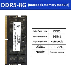 Nuovissimo modulo di memoria per Laptop Sk 32 g16g8gddr54800 52005800 ddr5 6400 cinque anni - Product Image 6