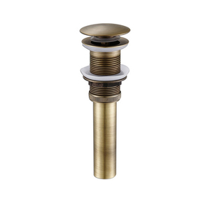 In Acciaio Inox Lucidato Olio Nero Pop Up di Scarico per Lavabo Bacino Filtro Rifiuti Push Pop Up di Scarico con Troppopieno