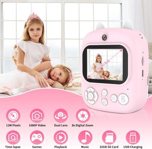YYTech P2 2.4 inç Mini anında kamera 12 MP/1080 P HD dijital 3-12 yaş arası çocuklar için baskı kağıdı ile mükemmel hediye yıl - Product Image 2