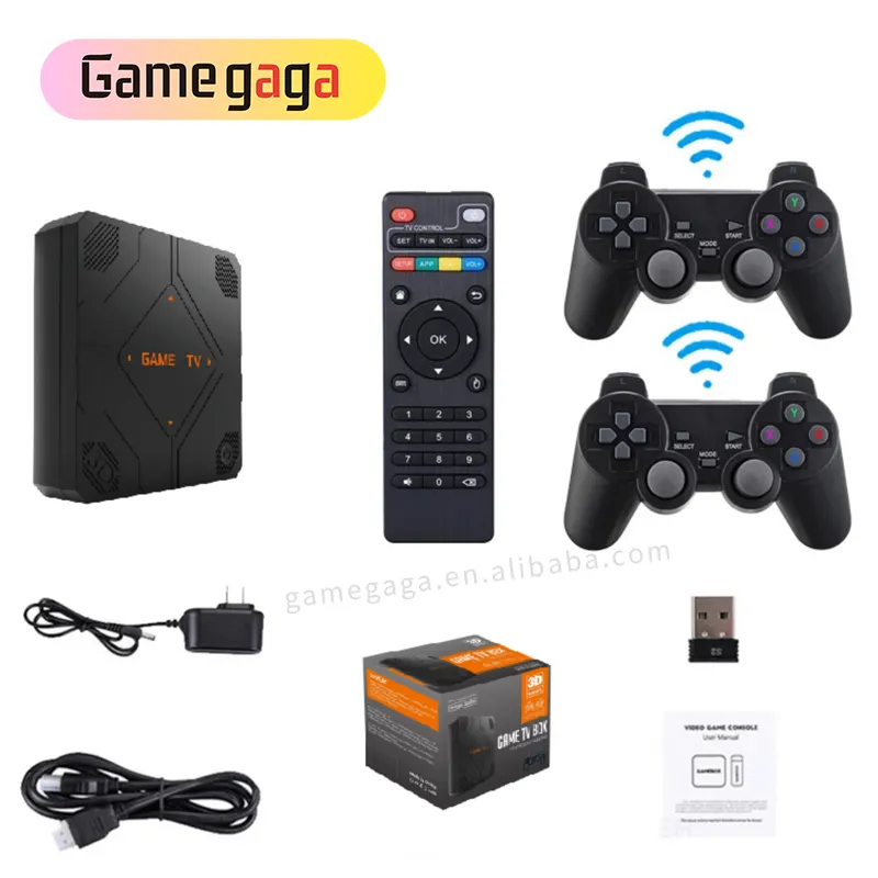 Yo G12 Pro Game Box 64GB 45000 Juegos Consola de videojuegos retro clásica 4K Consola de juegos clásica familiar Compatible con TV G11 pro Box