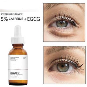 สารละลายคาเฟอีน5% + EGCG (30มล.) ของเหลวบนใบหน้าด้วยกรดไฮยาลูโรนิกช่วยลดลักษณะรูปร่างดวงตาริ้วรอยบวม - Product Image 4