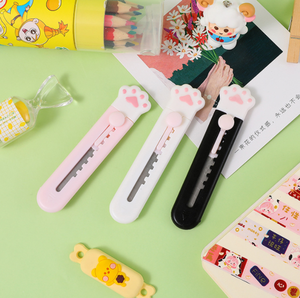 Creative Long Cat Claw Utility Knife Mini Express Box <strong>Cutter</strong> Office Paper <strong>Cutter</strong> - Product Image 6