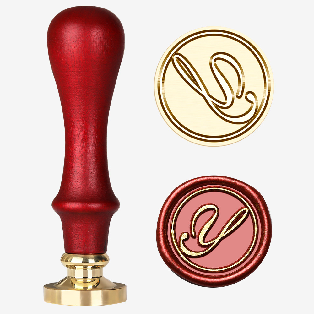 Single-stamp Korean style Y (rosewood handle and stamp head)