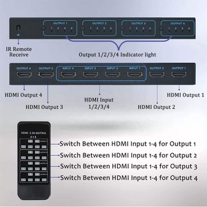 SYONG 4K HDMIマトリックススイッチ4x4 4K30hz HDMIビデオマトリックススイッチスプリッタ4 in 4 Out IRリモコンPS4 PCモニター用 - Product Image 4