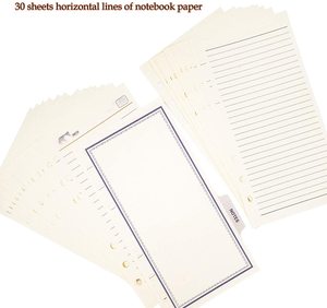 A6 Refill Paper Undated Planner with Dividers Week of Month Plan Lined Papers Notebook Planner Refillable Inserts - Product Image 6