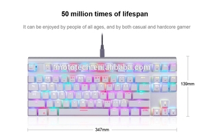 Precio de fábrica 87 llaves jugador Teclado mecánico mini gaming 87Key Teclado mecánico para los accesorios de computadora - Product Image 4
