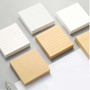 S3305粘性迷你记事本模切便签记事本棋盘风格便签定制标志 - Product Image 3