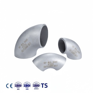 Công nghiệp cấp 304 thép không gỉ 90 độ hàn khuỷu tay đường kính lớn liền mạch giả mạo áp lực cao ăn mòn ống phù hợp - Product Image 1