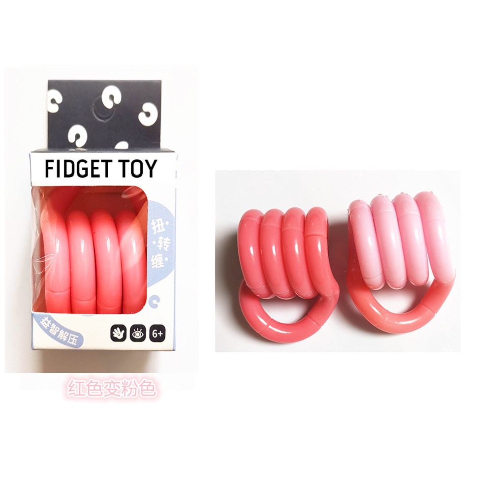Emballage en boîte de couleur thermochromique série rouge à rose