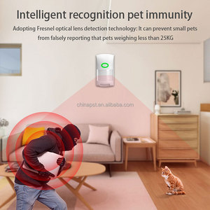 Sensor de movimiento PIR inalámbrico, detector de personas con alarma Tuya, funciona con batería inteligente, Wifi, PST-CT60W - Product Image 5