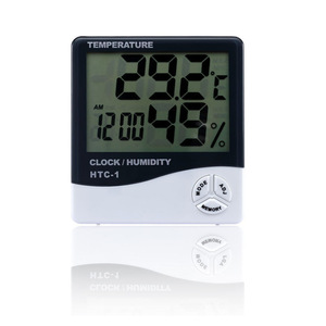 Htc-1 High Quality and High Precision <strong>Large</strong> Screen Digital Indoor Thermometer <strong>Hygrometer</strong> with Alarm Clock - Product Image 6