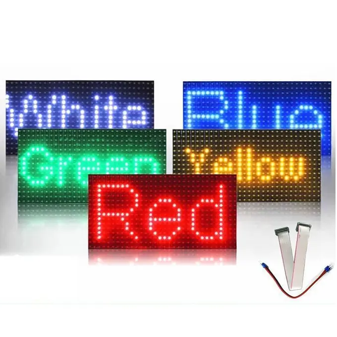 Jode Módulo LED para Expositor de Texto DIP 320x160mm P10 Único Vermelho/GreenColor