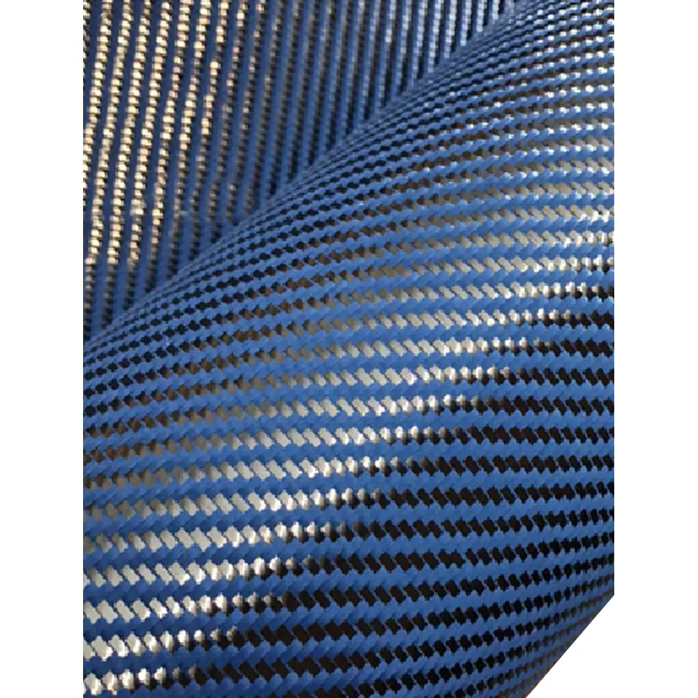 ZAME 3k Twill Carbon Fiber Fabric Azul Preto