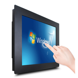Carcasa de aleación de aluminio Pantalla panorámica de 17 pulgadas Computadora de pantalla táctil integrada Linux Ubuntu Debian para máquina expendedora automática