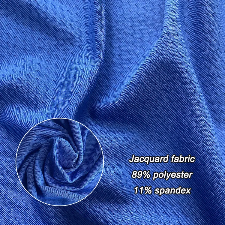 Vải Jacquard Co Giãn 4 Chiều Thể Thao Lưới Drifit 89% Polyester 11% Spandex Chất Lượng Tốt Để Đạp Xe Trang Phục Năng Động