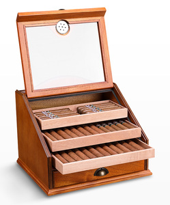 Cigar Humidor with Digital <strong>Humidity</strong> and Temp Control 200 Counts Capacity Cigar Cabinet with Spanish Cedar Wood Racks - Product Image 5